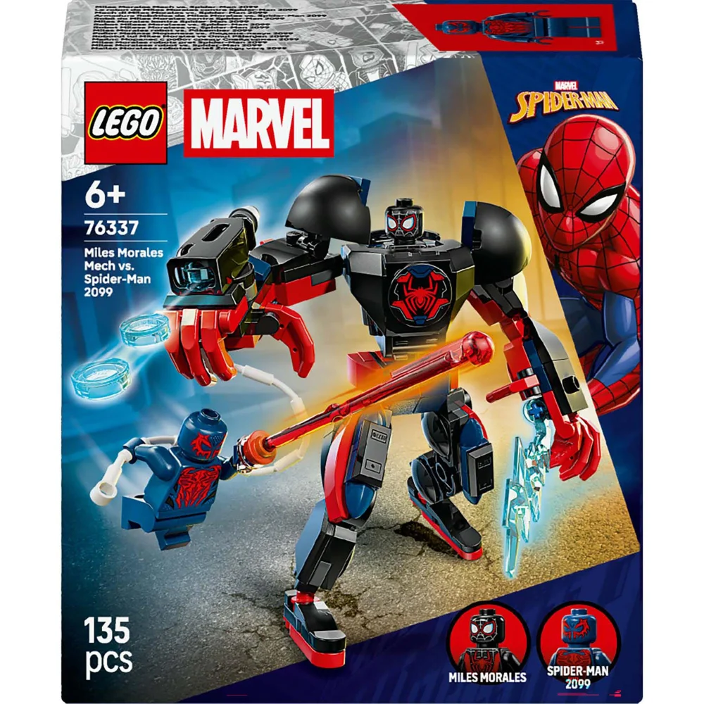 LEGO Marvel Miles Morales Mech vs Spider-Man 2099 Construction Set 76337 Image 1