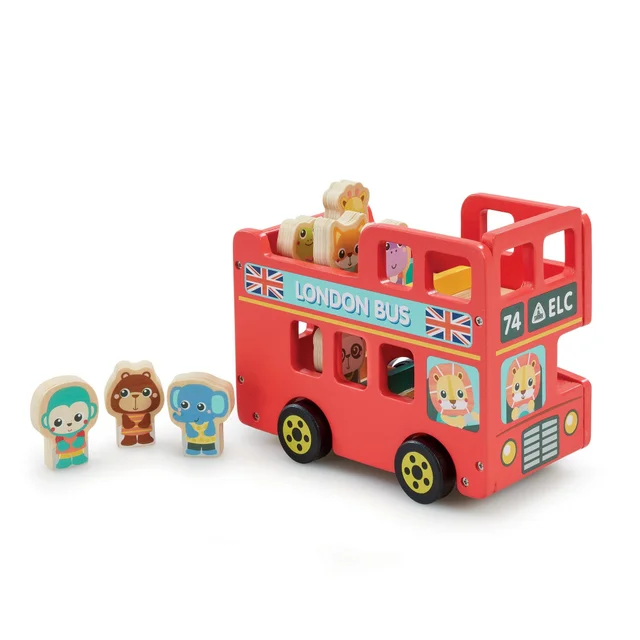 Early Learning Centre Wooden London Bus Playset