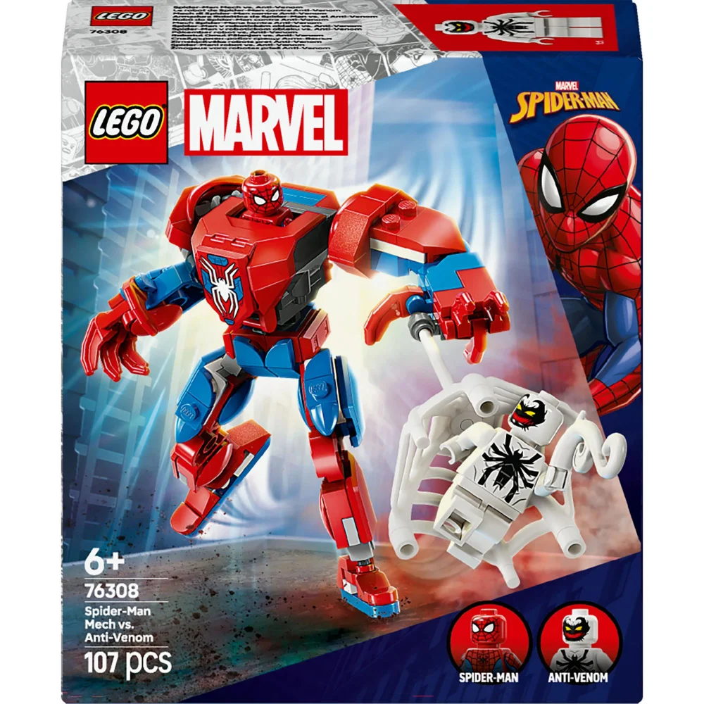 LEGO Marvel Spider-Man Mech vs. Anti-Venom Construction Set 76308 Image 1