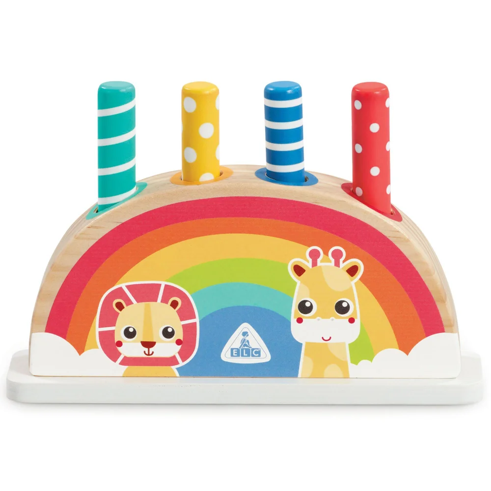 Early Learning Centre Wooden Pop Up Rainbow Activity Toy Image 1