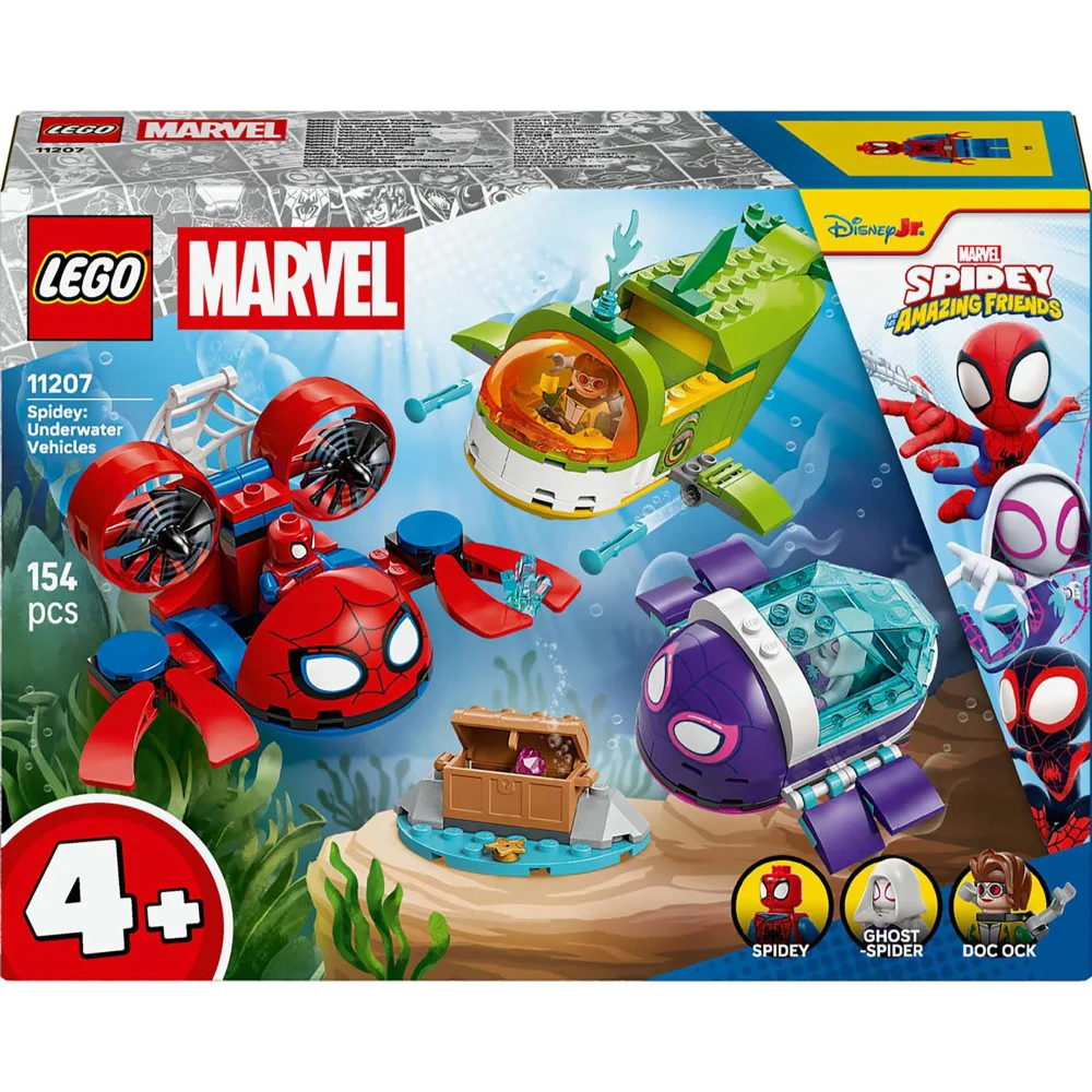 LEGO Marvel Spidey: Underwater Vehicles Construction Set 11207 Image 1