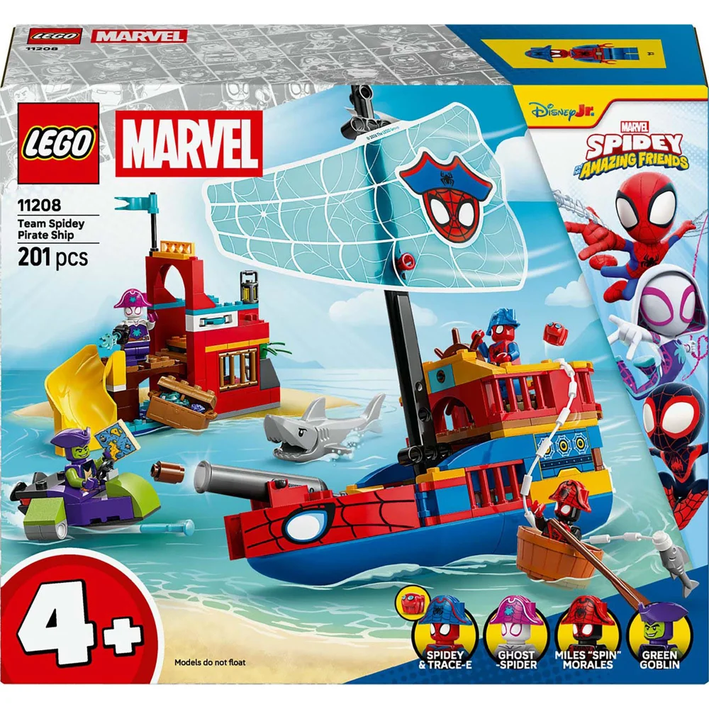 LEGO Marvel Team Spidey Pirate Ship Construction Set 11208 Image 1