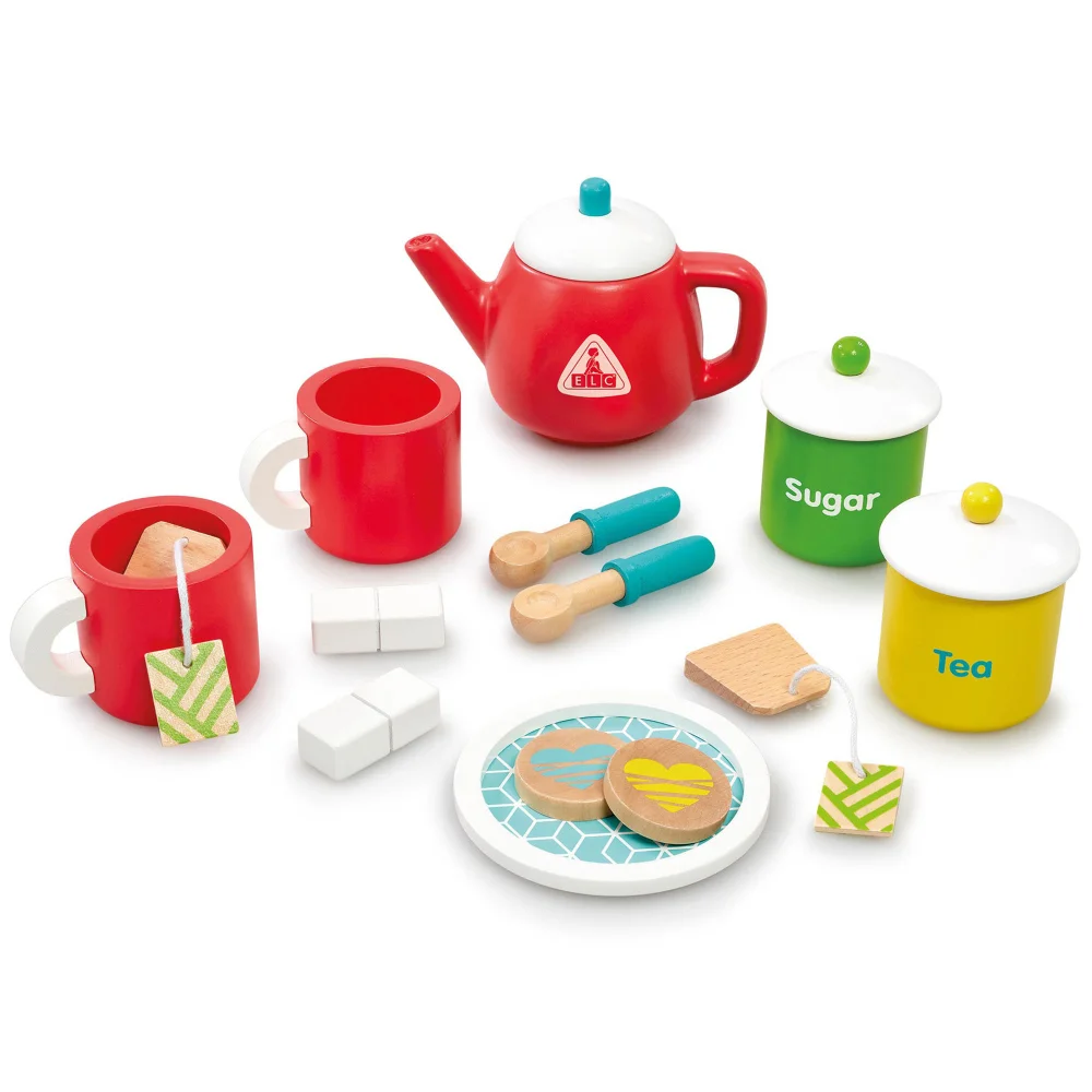 Early Learning Centre Wooden Tea for Two Playset Image 1