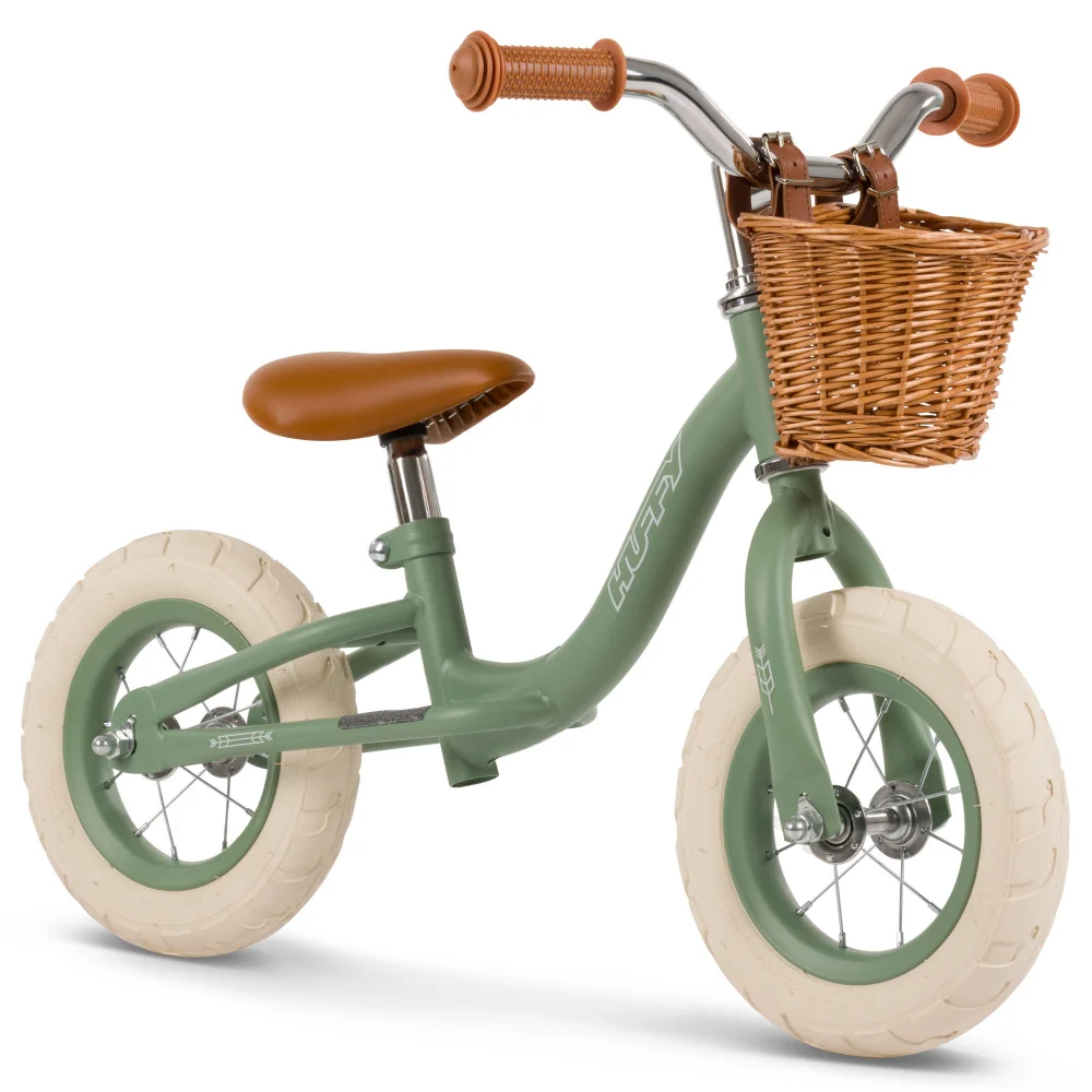 Huffy 10 Inch Balance Bike Vintage Green Image 1