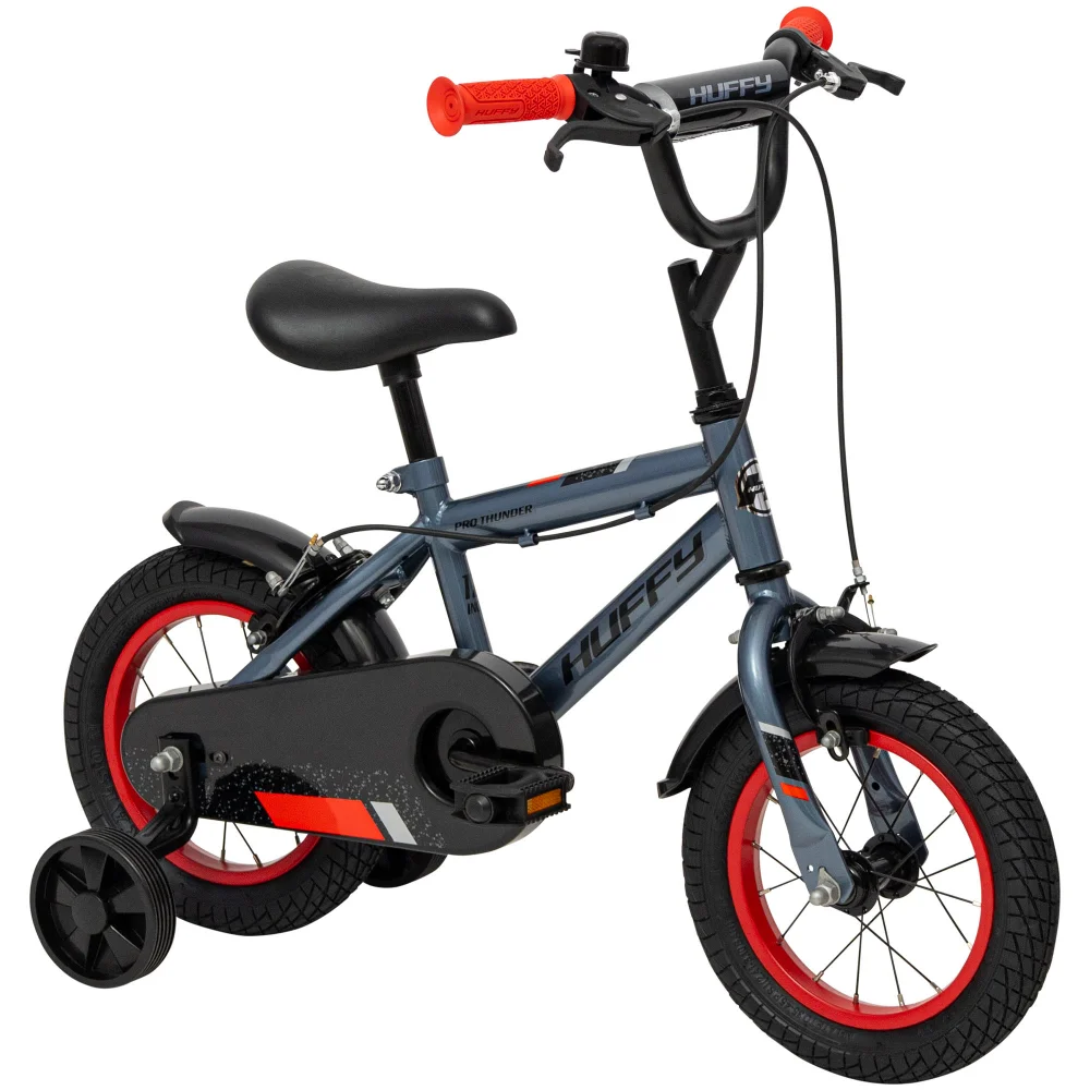 Huffy 12 Inch Pro Thunder Bike Charcoal Grey Image 1