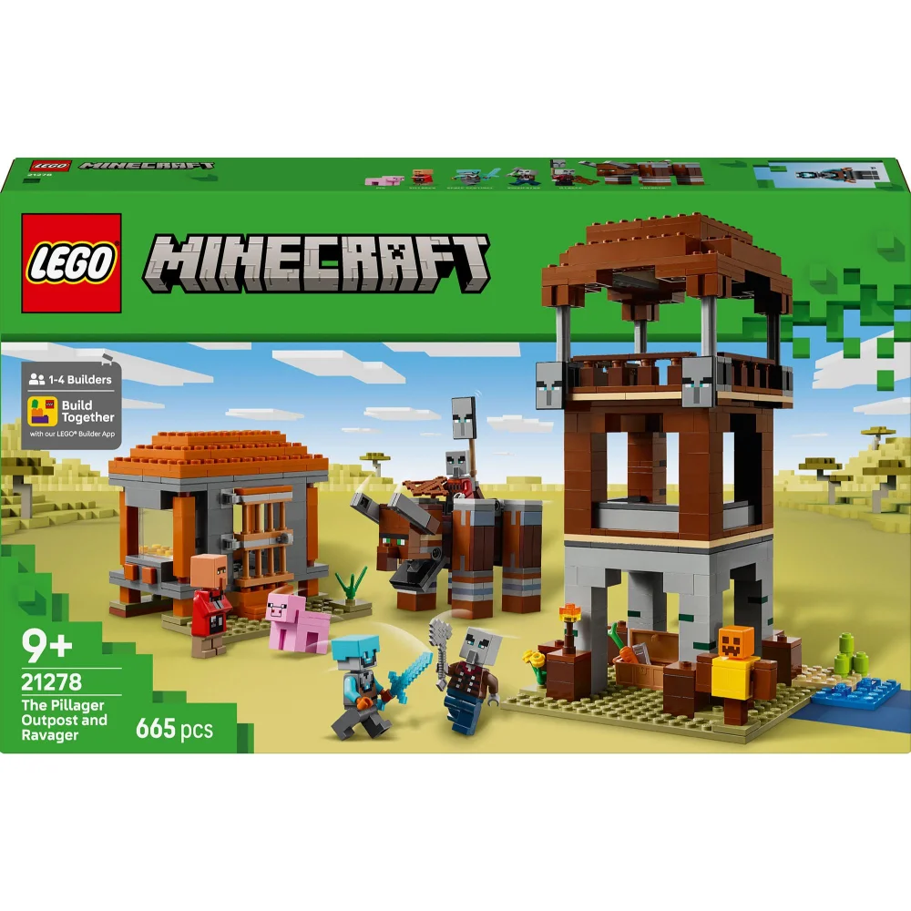 LEGO Minecraft The Pillager Outpost and Ravager Construction Set 21278 Image 1