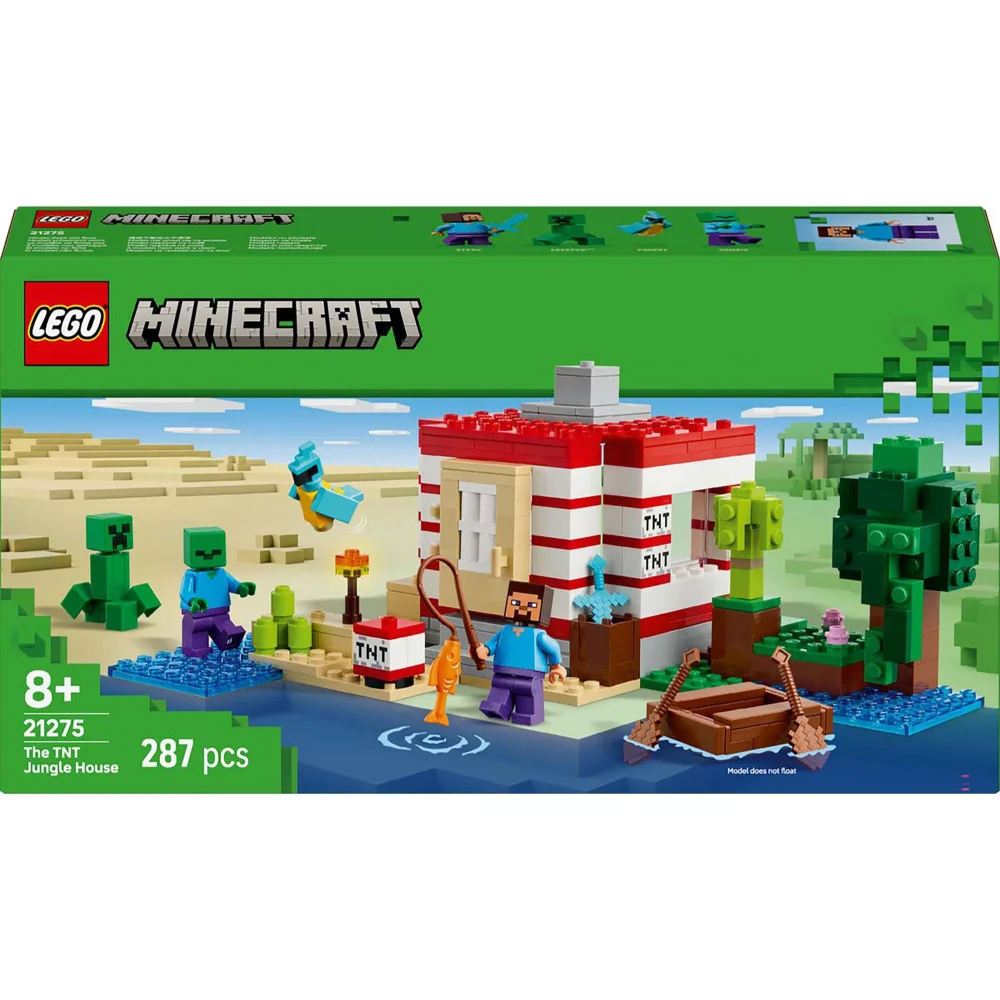 LEGO Minecraft The TNT Jungle House Construction Set 21275 Image 1