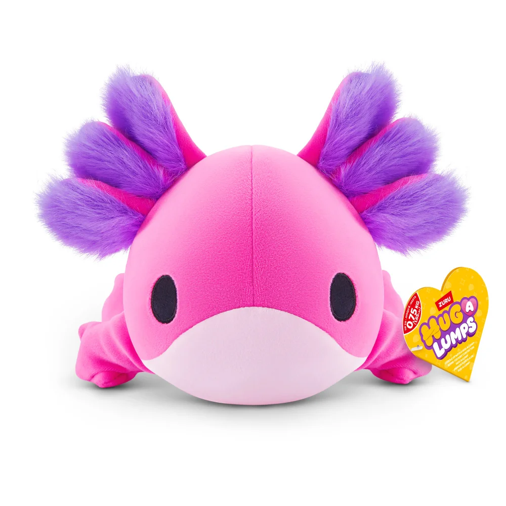 Hug-A-Lumps Ally the Axolotl Weighted 13cm Soft Toy by ZURU Image 1