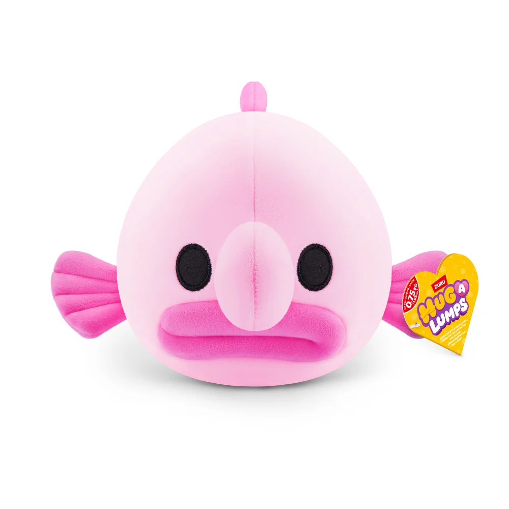 Hug-A-Lumps Bob the Blobfish Weighted 13cm Soft Toy by ZURU Image 1