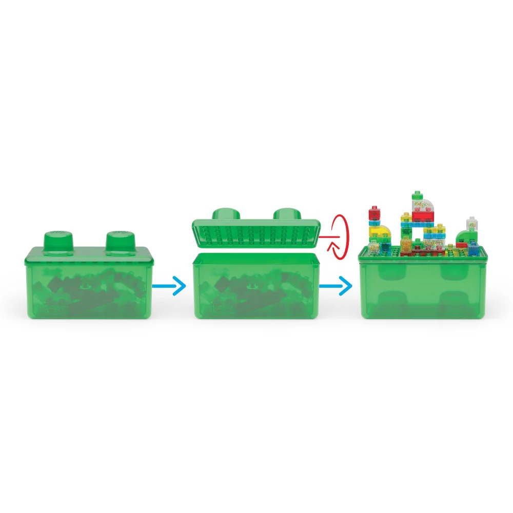 Jelly Blox Stash N Stack 2 In 1 Storage Box Building Blocks Image 1