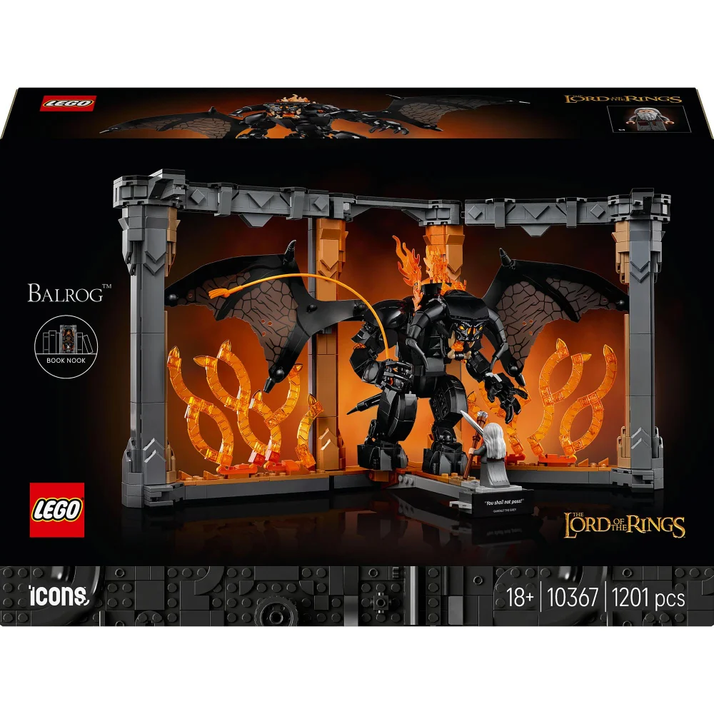LEGO Icons The Lord of the Rings Balrog Book Nook Construction Set 10367 Image 1