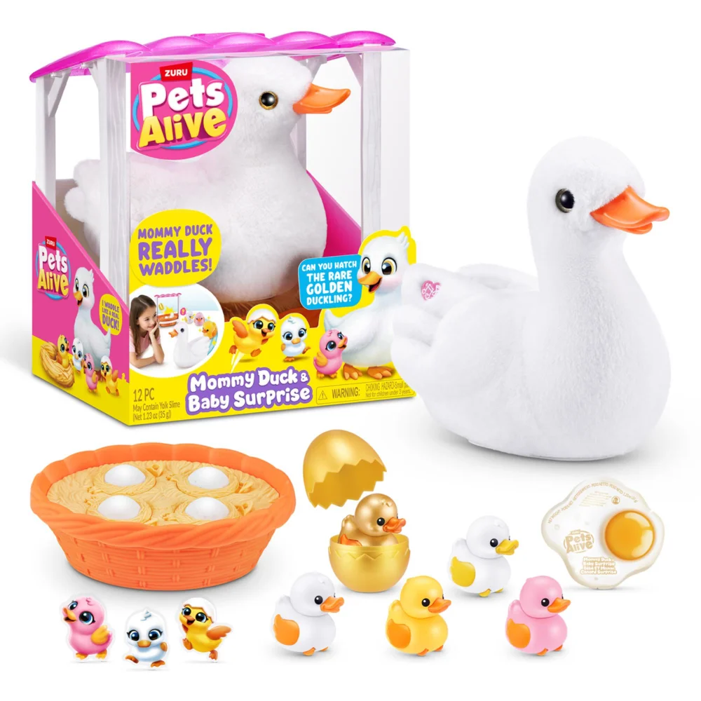 Pets Alive Mommy Duck and Baby Surprise Electronic Pet by ZURU Image 1