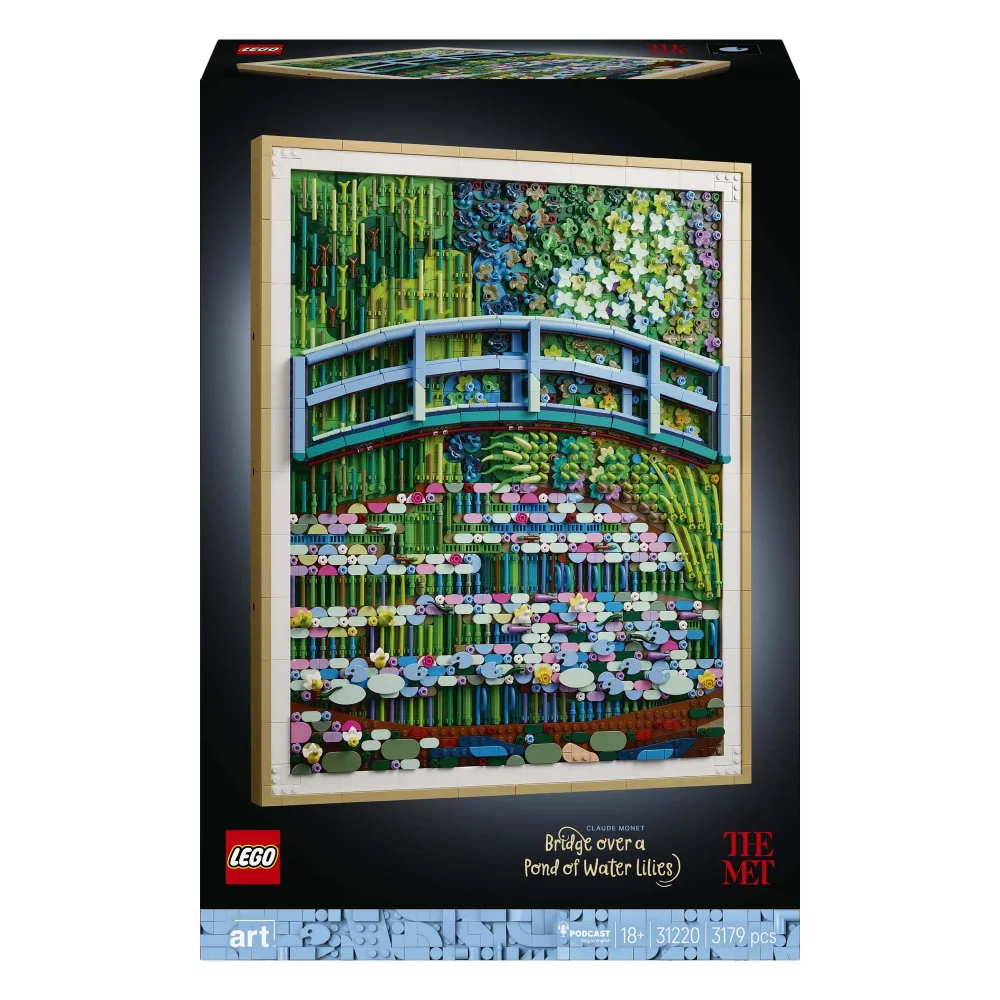 LEGO Art Claude Monet Bridge Over A Pond Of Water Lilies Construction Set 31220 Image 1