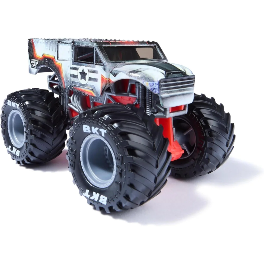 Monster Jam Marvel Iron Man Vs War Machine Vehicle 2 Pack Image 1