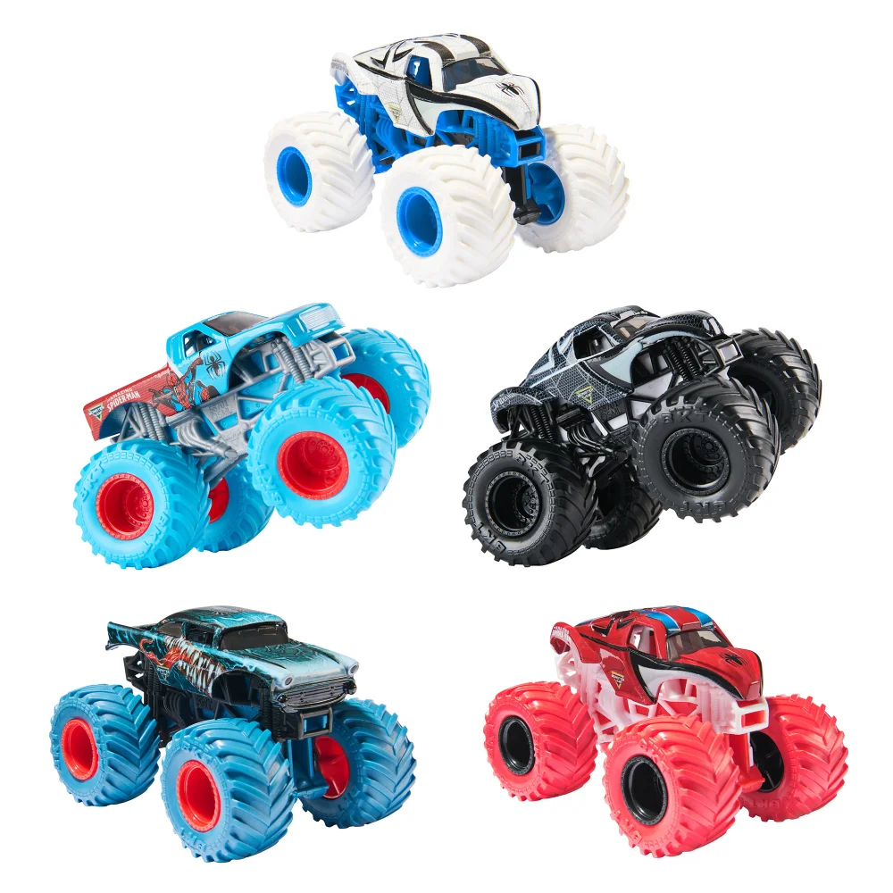 Monster Jam Marvel Super Heroes Exclusive Vehicle 5 Pack Image 1