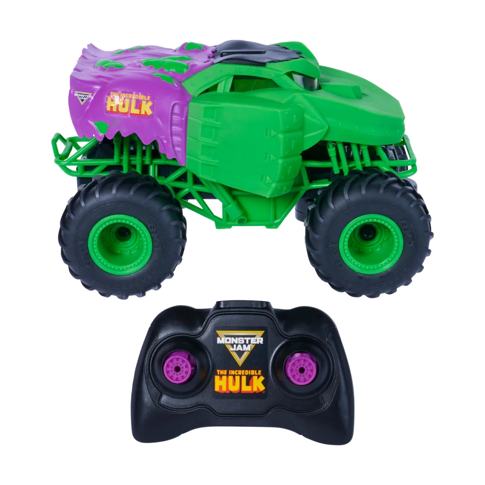 Monster Jam Marvel The Incredible Hulk Remote Control Monster Truck Image 1