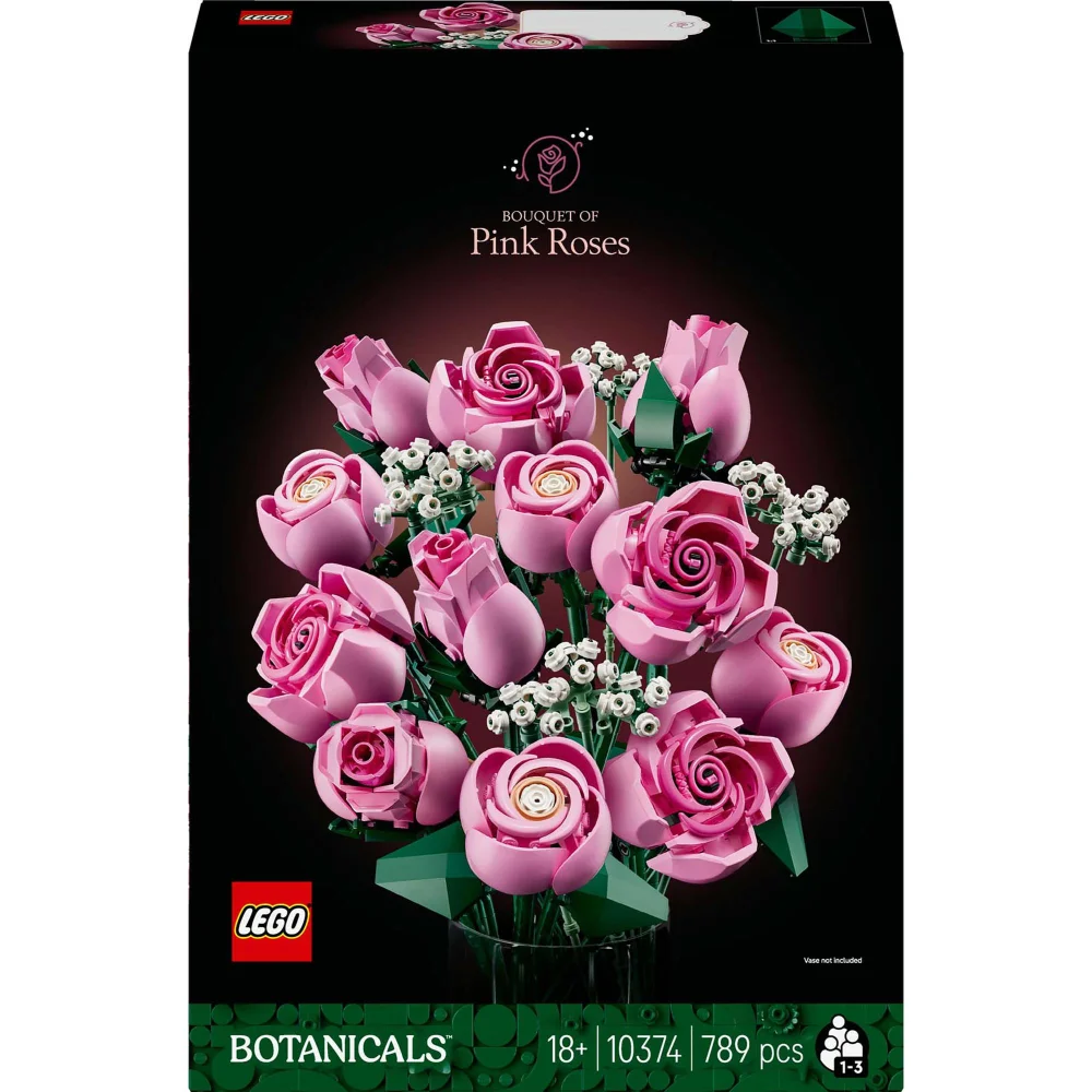 LEGO Botanicals Bouquet Of Pink Roses Construction Set 10374 Image 1
