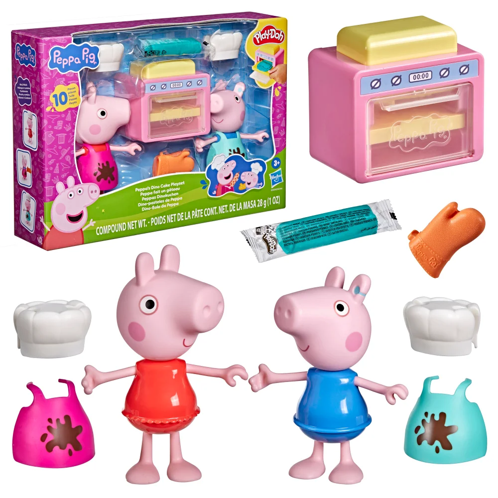 Play-Doh Peppa Pig Peppa's Dino Cake Dough Playset Image 1