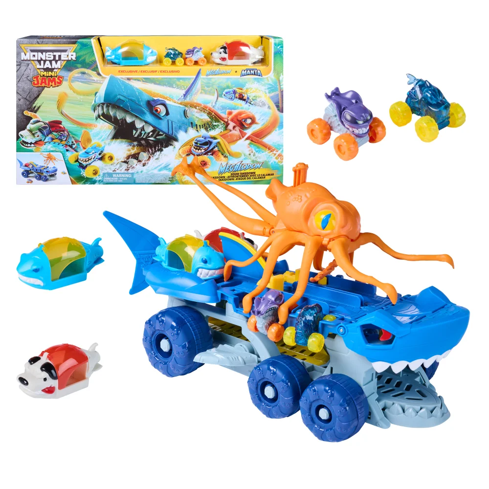 Monster Jam Megalodon Squid Takedown Playset Image 1