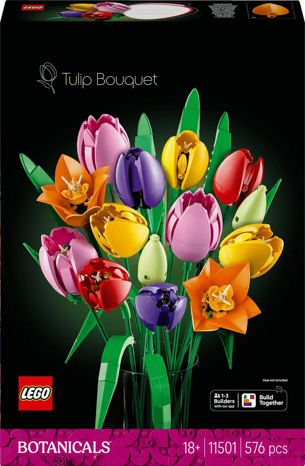 LEGO Botanicals Tulip Bouquet Construction Set 11501 Image 1
