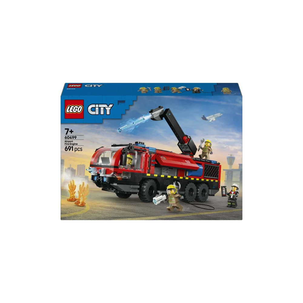 LEGO City Airport Fire Engine Construction Set 60499 Image 1