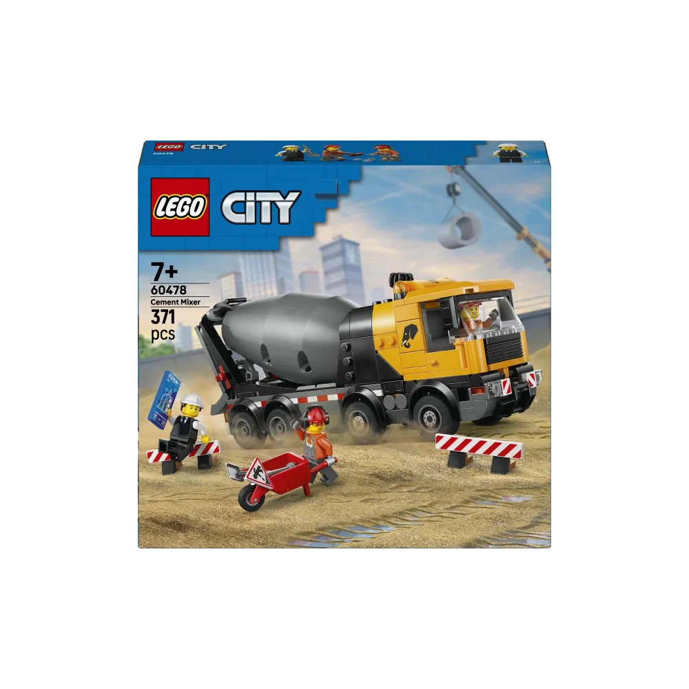 LEGO City Cement Mixer Construction Set 60478 Image 1