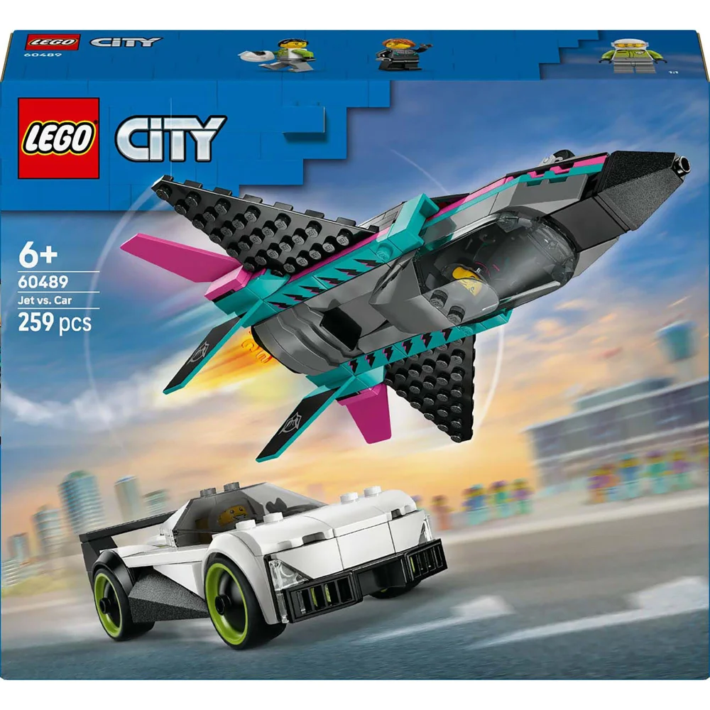 LEGO City Jet vs. Car Construction Set 60489 Image 1