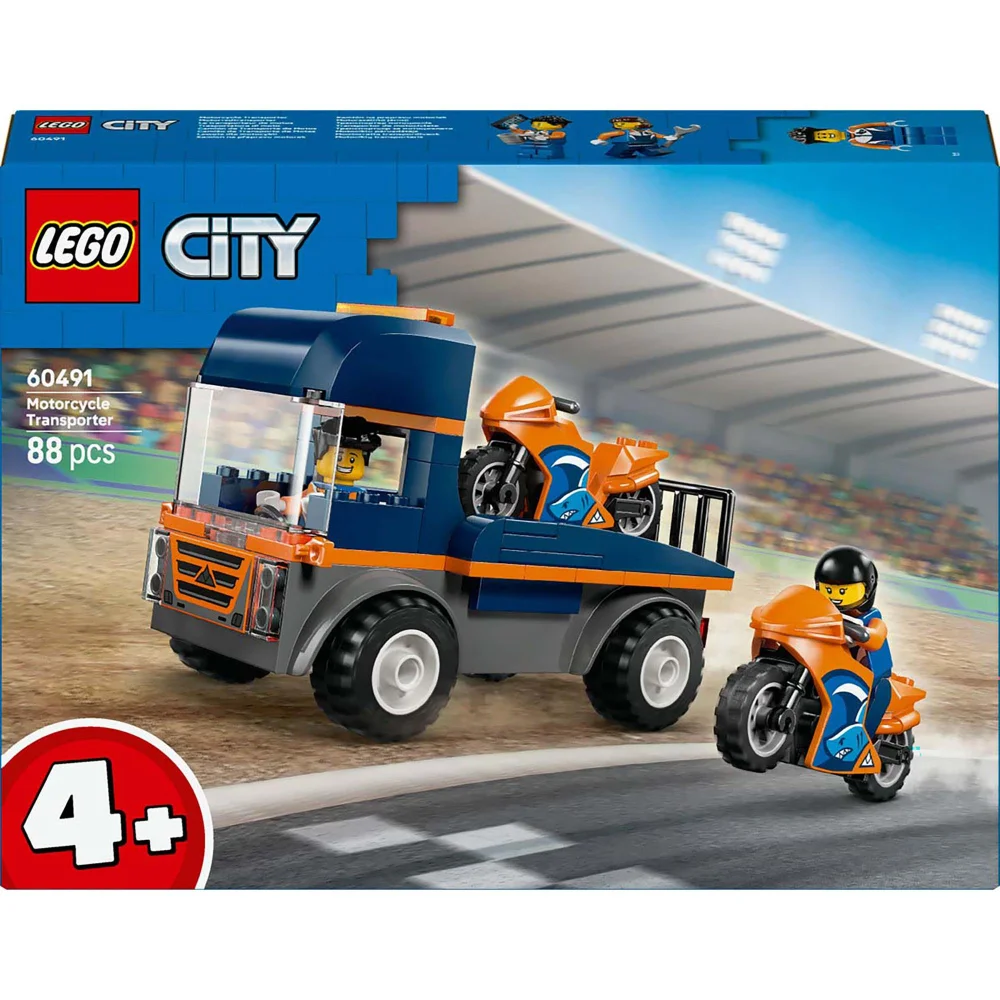 LEGO City Motorcycle Transporter Construction Set 60491 Image 1