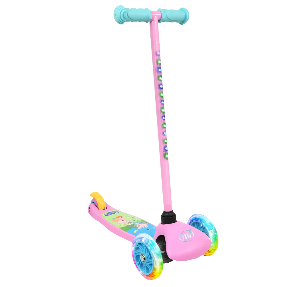 MoVe Peppa Pig Tilt N Glo 3 Wheeled Scooter Image 1