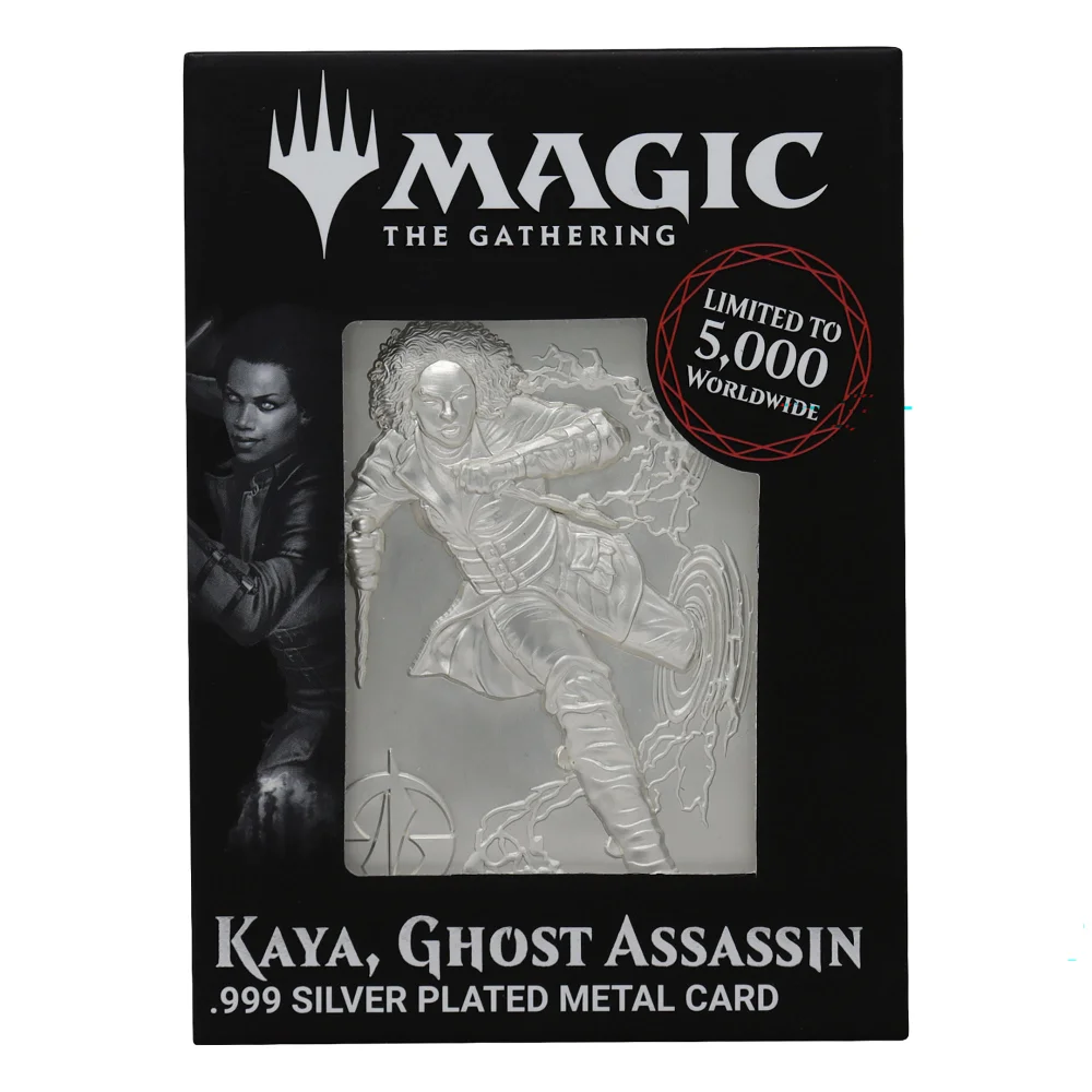 Magic the Gathering Limited Edition .999 Silver Plated Kaya Ghost Assassin Ingot Image 1