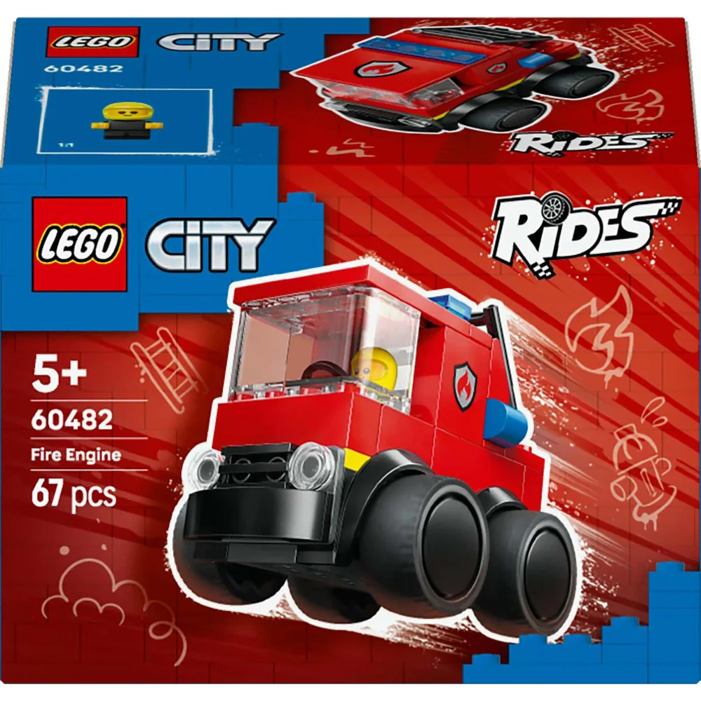 LEGO City Rides Fire Engine Construction Set 60482 Image 1