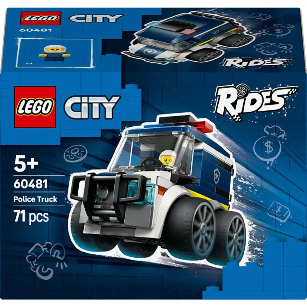 LEGO City Rides Police Truck Construction Set 60481 Image 1