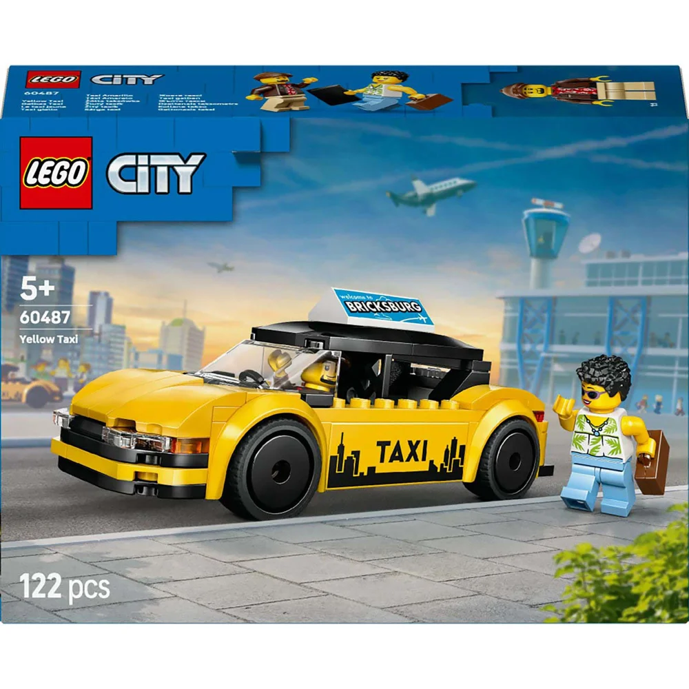LEGO City Yellow Taxi Construction Set 60487 Image 1