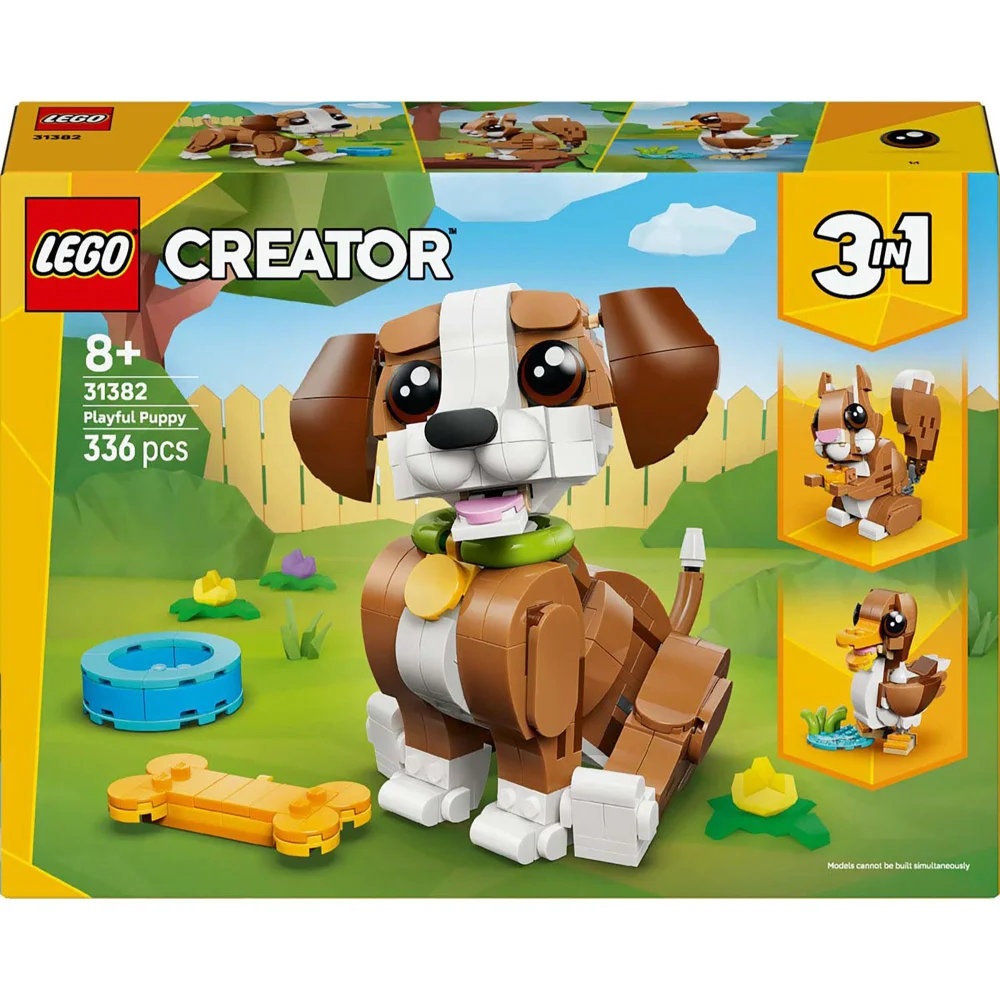 LEGO Creator 3 in 1 Cute Animals: Playful Puppy Dog Construction Set 31382 Image 1