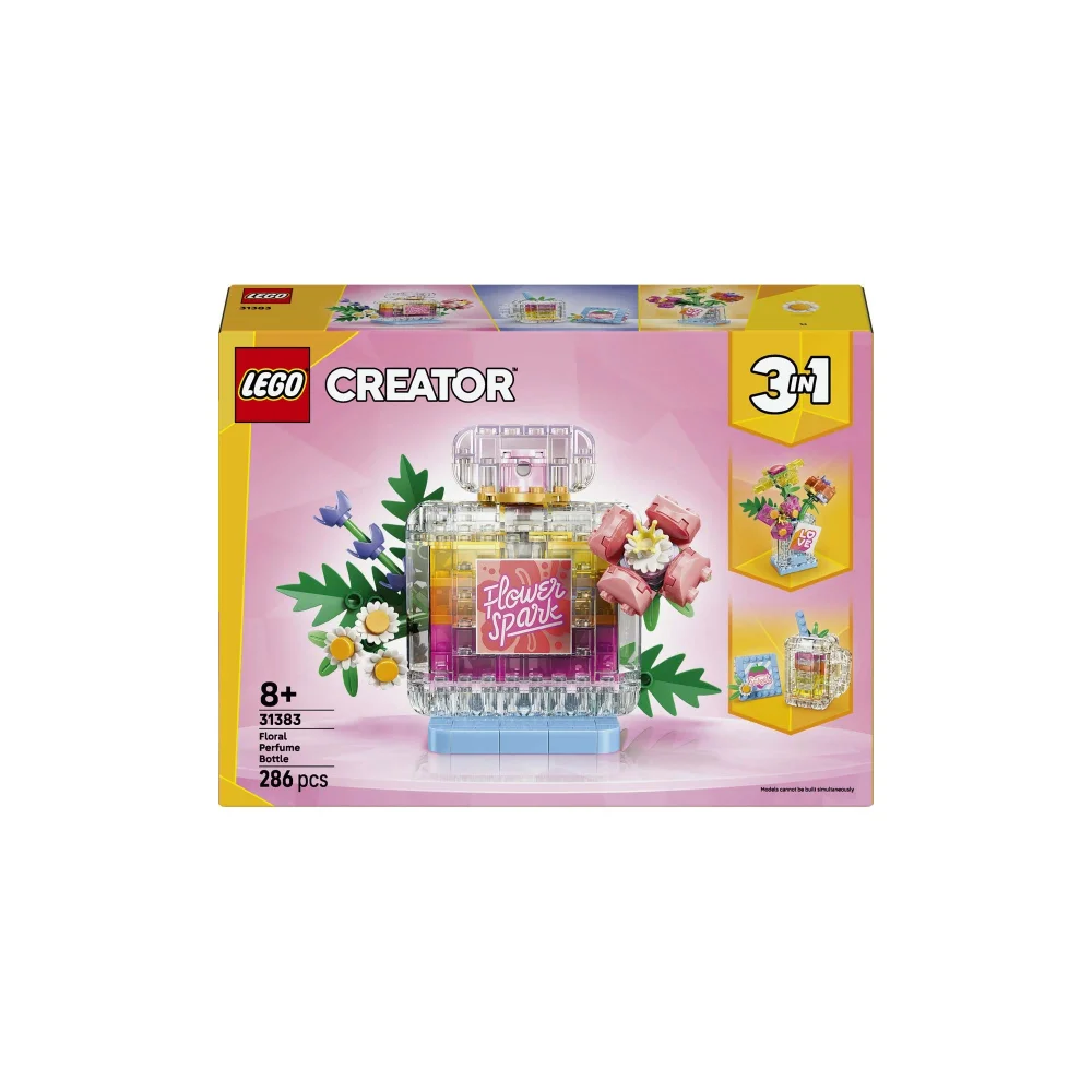 LEGO Creator 3 in 1 Floral Perfume Bottle Construction Set 31383 Image 1
