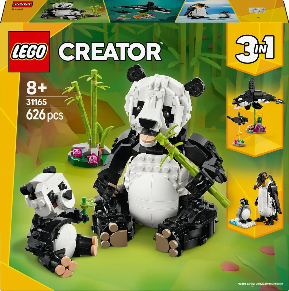 LEGO Creator 3 in 1 Wild Animals: Panda Family Construction Set 31165 Image 1
