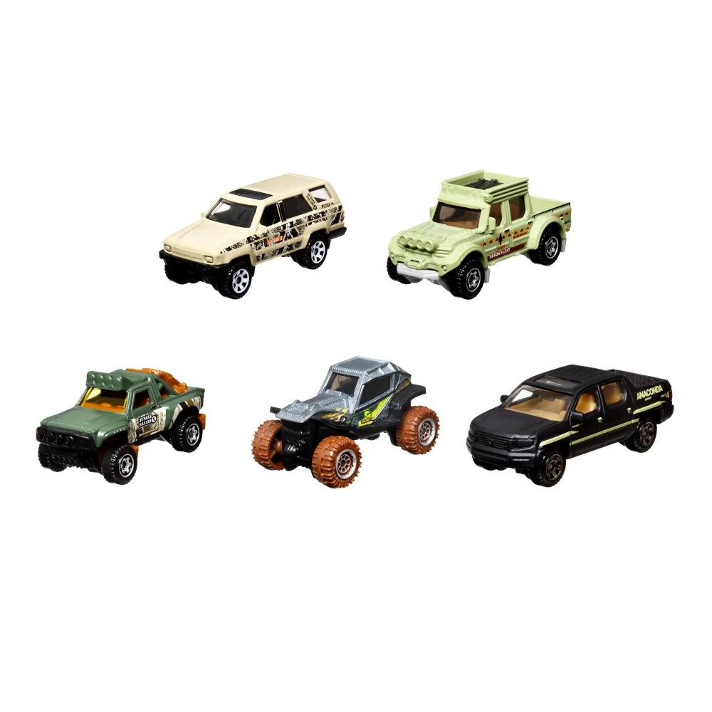 Matchbox MBX Adventure II Vehicle 5 Pack Image 1