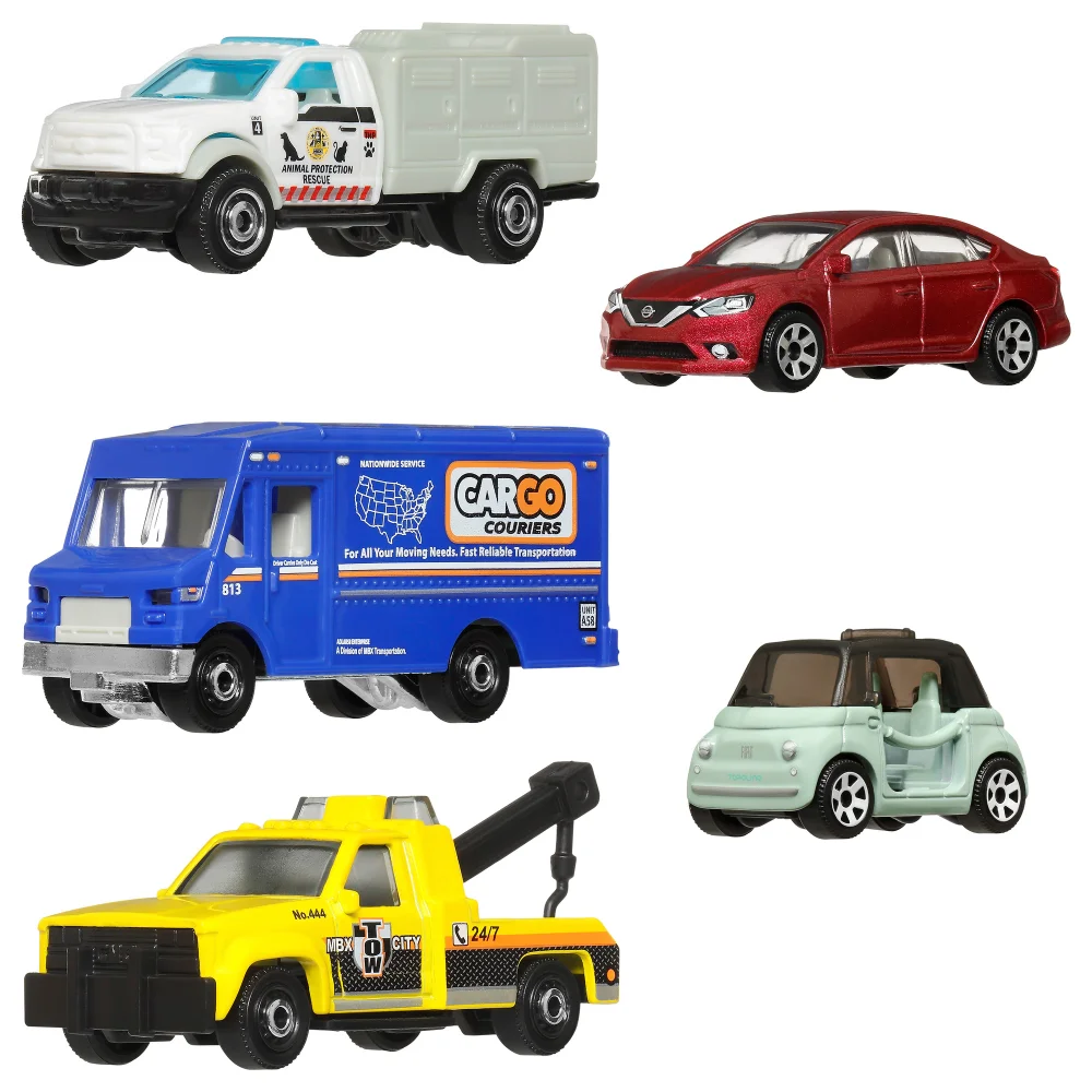 Matchbox MBX Metro Vehicle 5 Pack Image 1