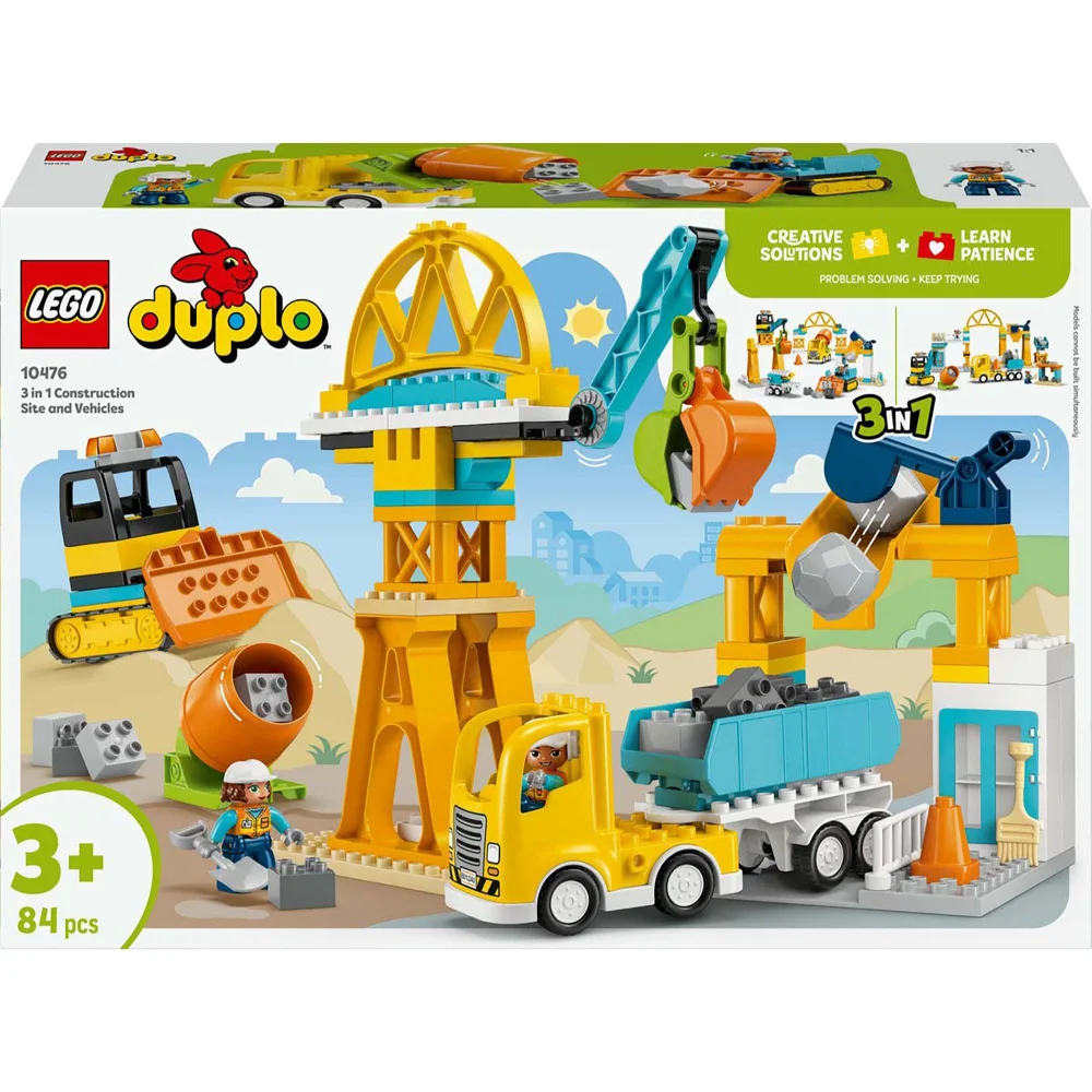 LEGO Duplo 3 in 1 Construction Site and Vehicles Construction Set 10476 Image 1