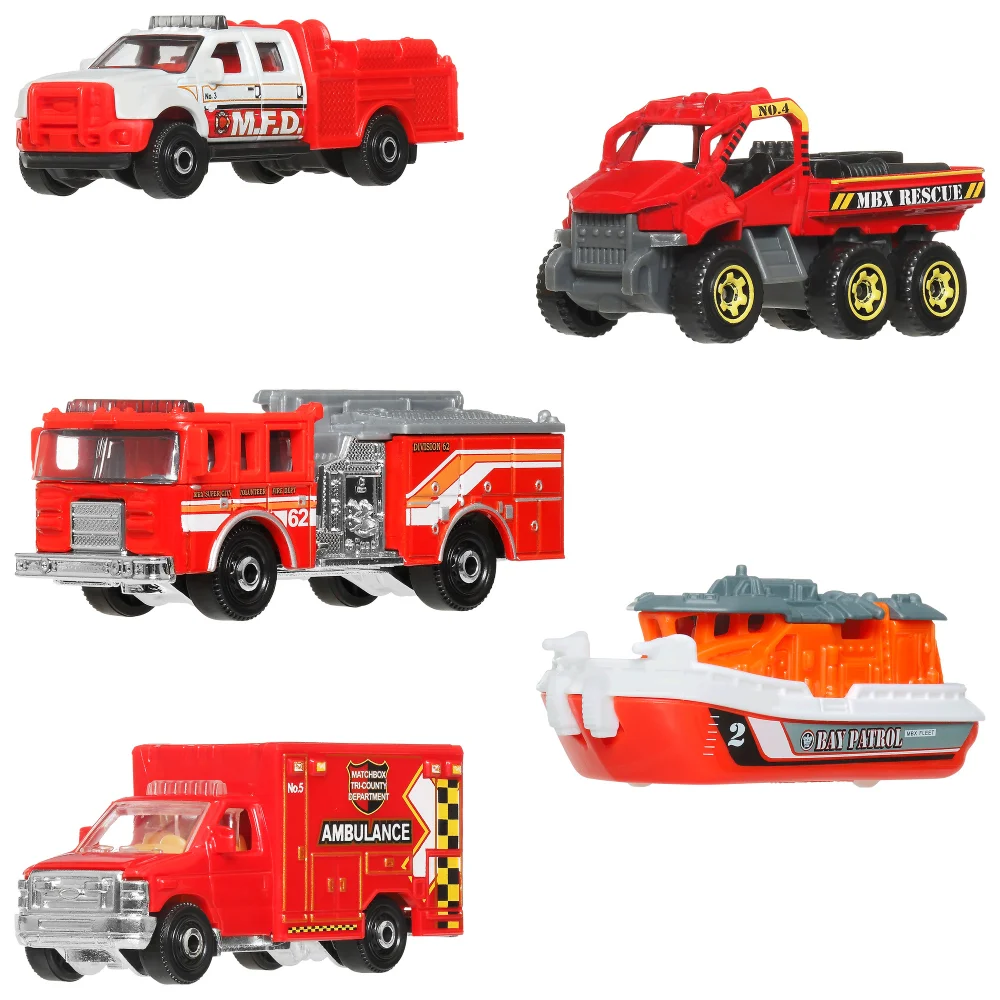Matchbox Rescue Vehicle 5 Pack Image 1