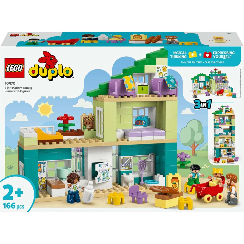 LEGO Duplo 3-in-1 Modern Family House Construction Set 10470 Image 1