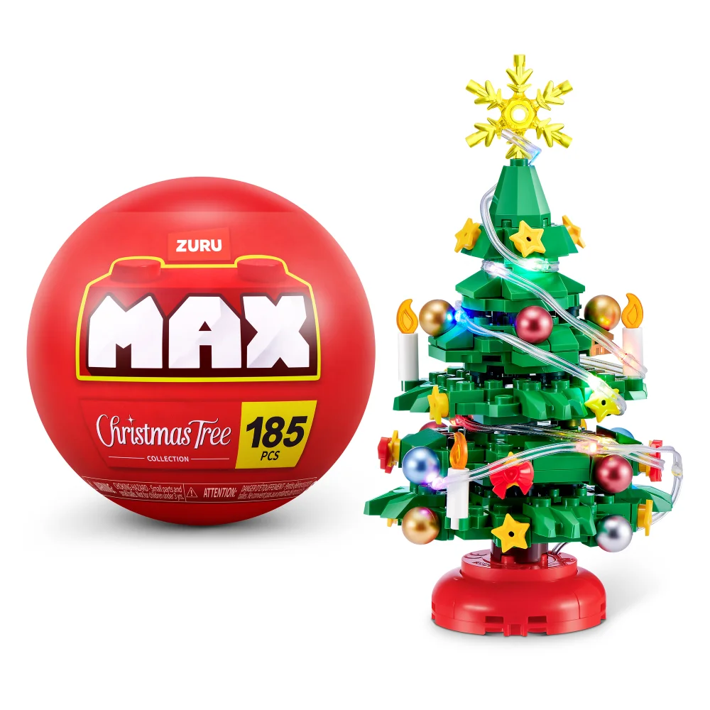 MAX Build More LED Christmas Tree Construction Mystery Capsule by ZURU (Styles Vary) Image 1