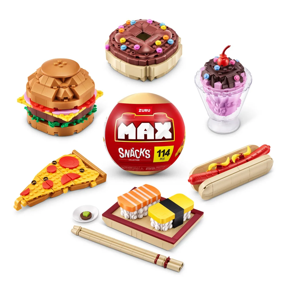 MAX Snacks Collection Construction Mystery Capsule by ZURU (Styles Vary) Image 1