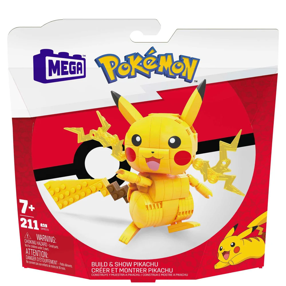 Pokemon Mega Pikachu Build and Show Construction Set Image 1