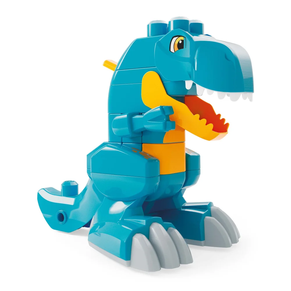 Mega Bloks Build And Chomp Dinosaur T-Rex Block Building Set Image 1