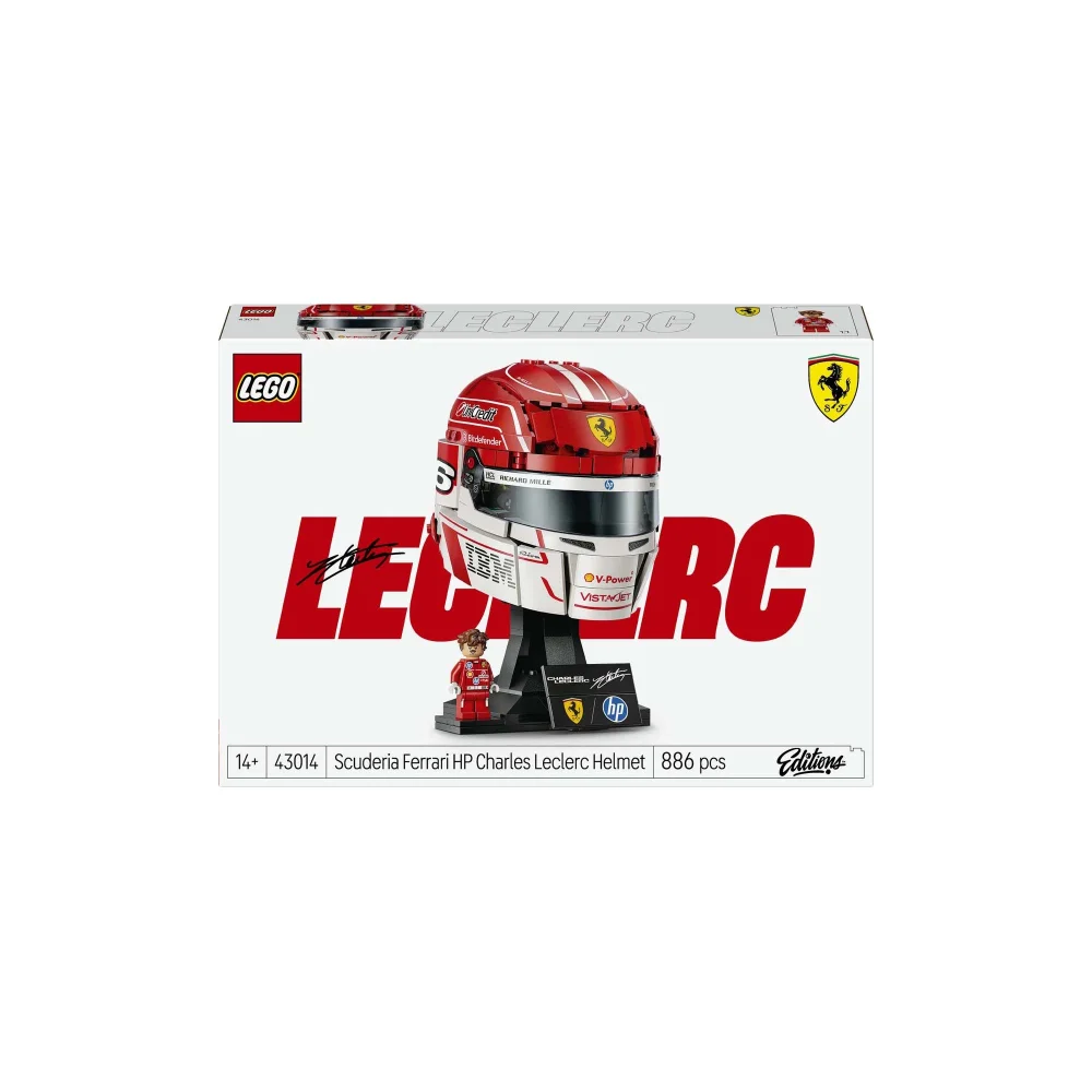 LEGO Editions Scuderia Ferrari HP Charles Leclerc Helmet Construction Set 43014 Image 1