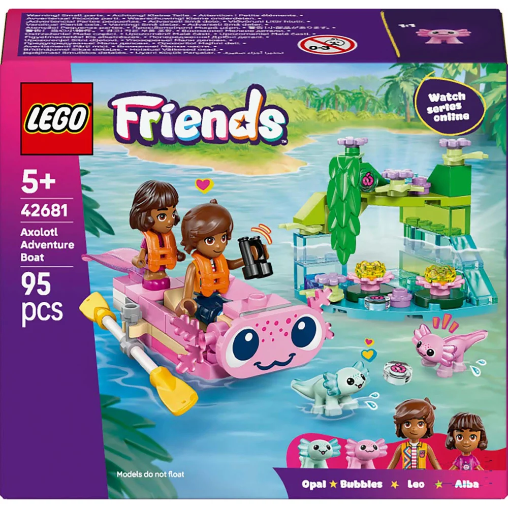LEGO Friends Axolotl Adventure Boat Construction Set 42681 Image 1