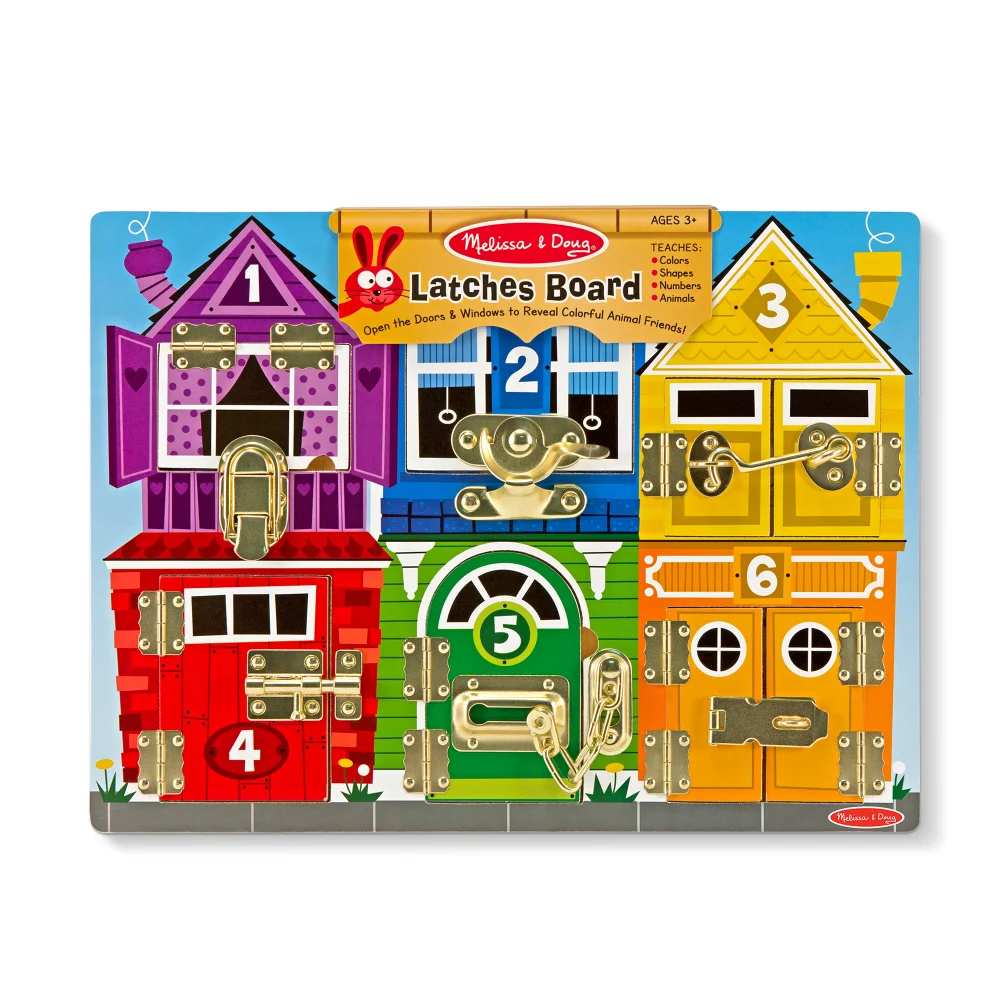 Melissa & Doug Latches Board Wooden Game Image 1