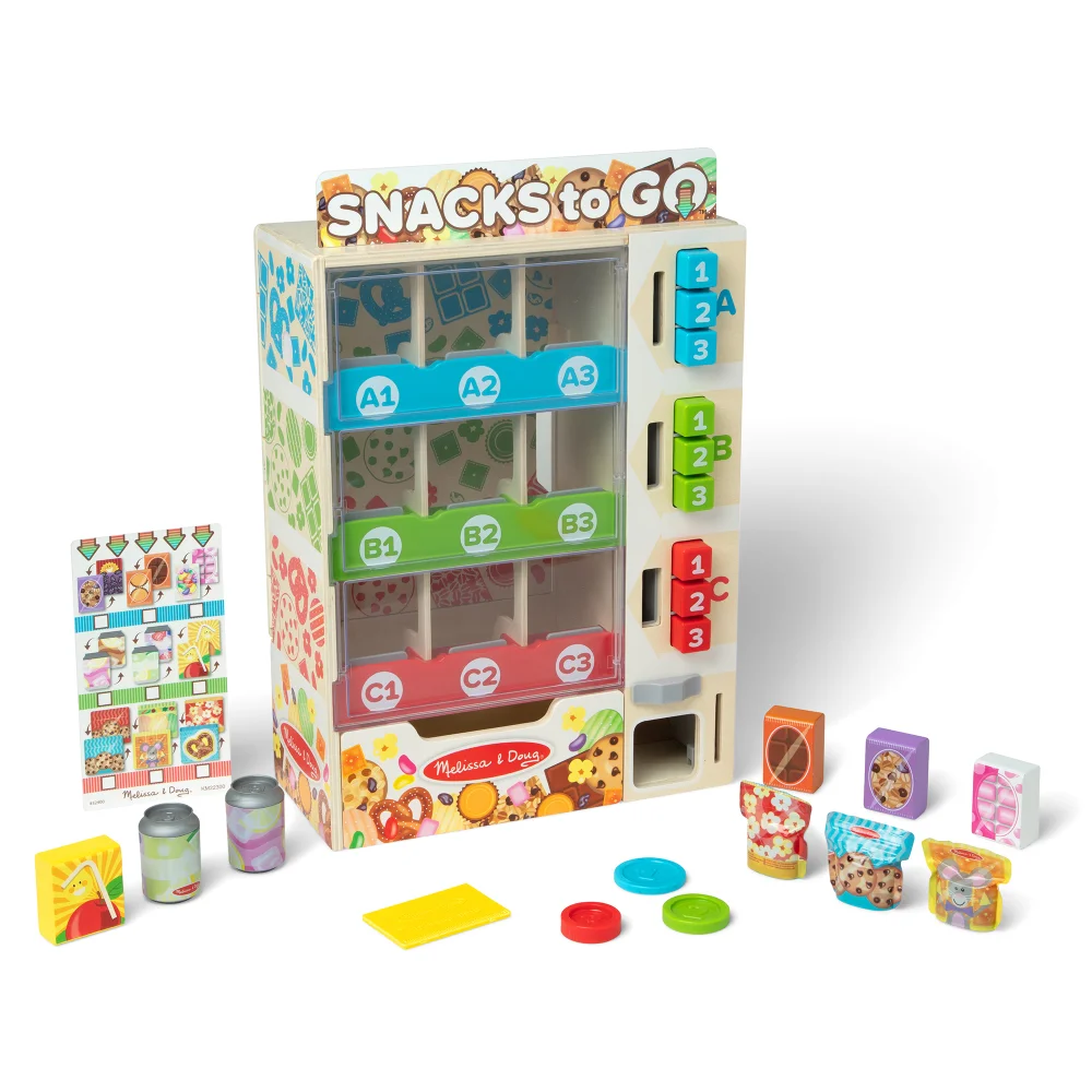Melissa & Doug Vending Machine Wooden Roleplay Set Image 1