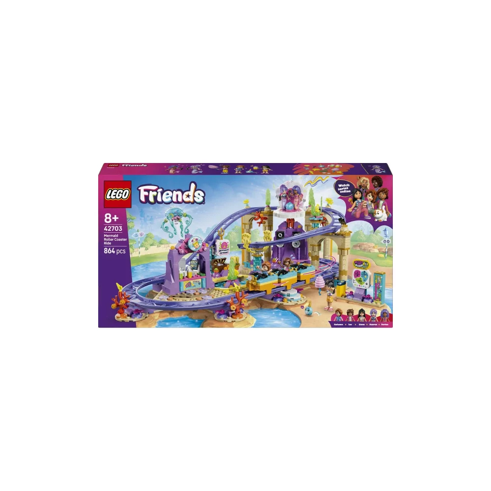 LEGO Friends Mermaid Roller Coaster Ride Construction Set 42703 Image 1